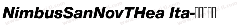 NimbusSanNovTHea Ita字体转换